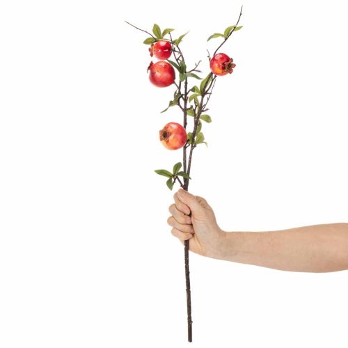 Kunstig granateplegren som fruktgren til borddekorasjon, 68 cm | Floristik24.no