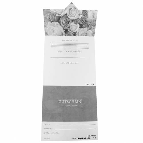 Floristik24 Kupongkort Rose Orange + konvolutt 1 stk