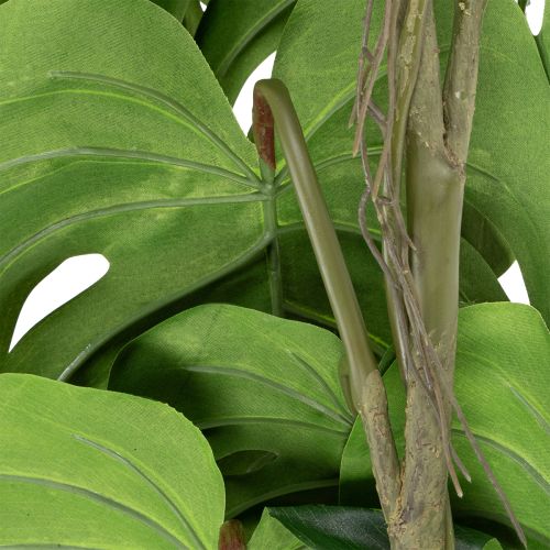 gjenstander Kunstig monstera med stort bladverk for stilige detaljer i stuen, 120 cm