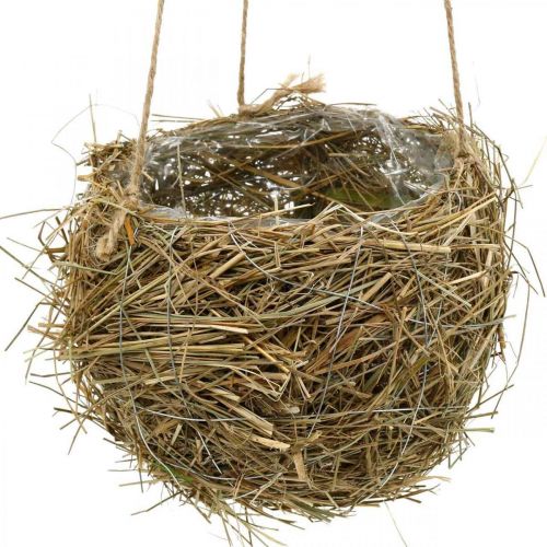 Floristik24 Blumenampel Heu Natur Plantekurv for oppheng Hengepotte Ø20cm