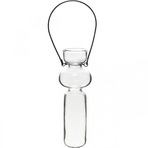 gjenstander Miniglassvaser for oppheng av glassdekor med trådoppheng H14cm 4stk