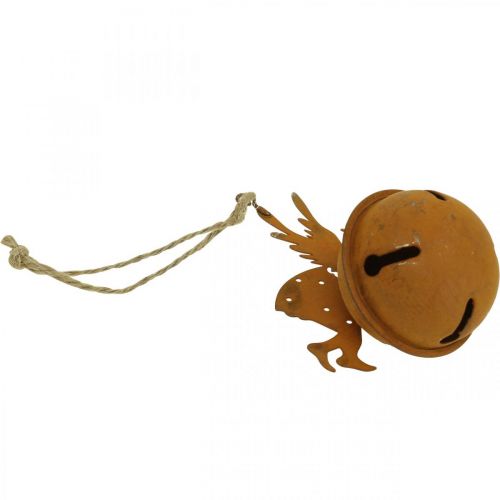 Floristik24 Juleklokke deco engel rust deco henger H10cm 4stk