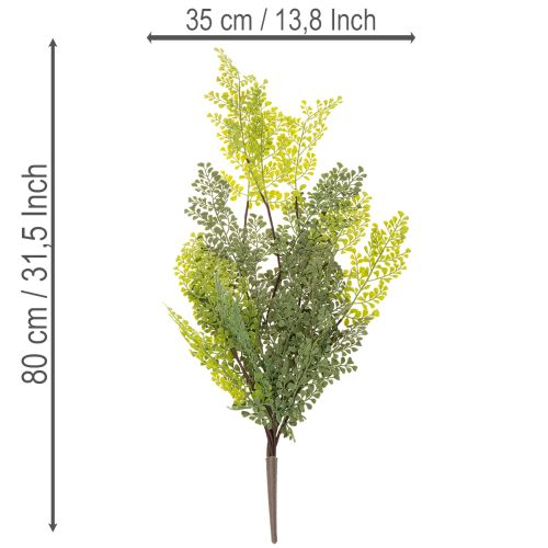 Kunstig bregnegren, delikat, til vase, 80 cm | Floristik24.no