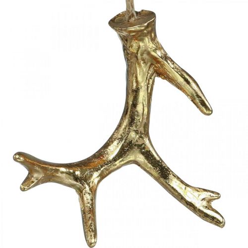 gjenstander Juleanheng deco gevir tredekorasjon gull 7,5cm 6stk