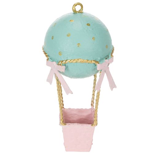 gjenstander Ballongdekorasjon, varmluftsballong som en original gaveidé eller blikkfang hjemme, 19 cm