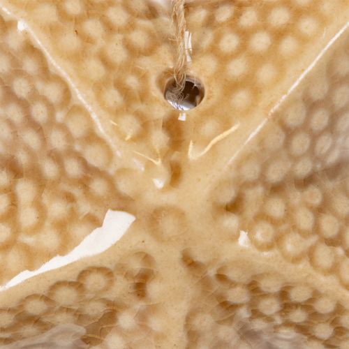 gjenstander Keramisk sjøstjernedekorasjon til oppheng, for en maritim stil, sommerdekorasjon til hjemmet, 12 cm, 2 stk.