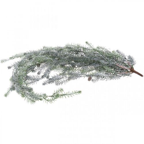 Floristik24 Julegren for oppheng av kongler snødd 110cm