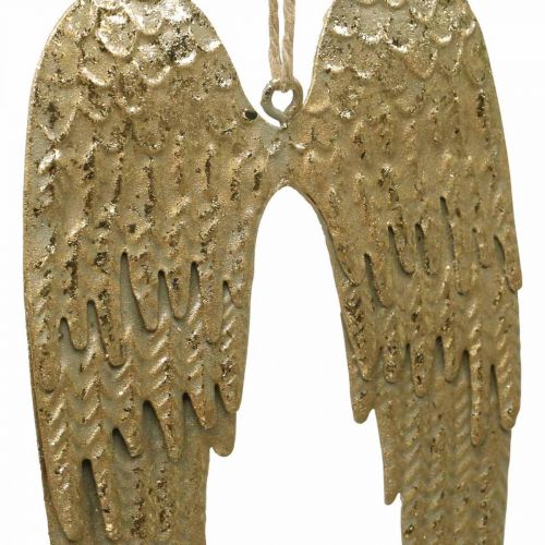 gjenstander Angel Wing Deco Pendel Christmas Golden 14,5×9cm 4stk