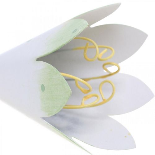 Floristik24 Blomster hengende rundt, vårpynt, metallanheng H7,5cm 4stk