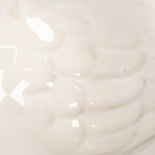 gjenstander Kyllingfigur, blankglasert, for moderne hjeminnredning, 17 cm, 2 stk.