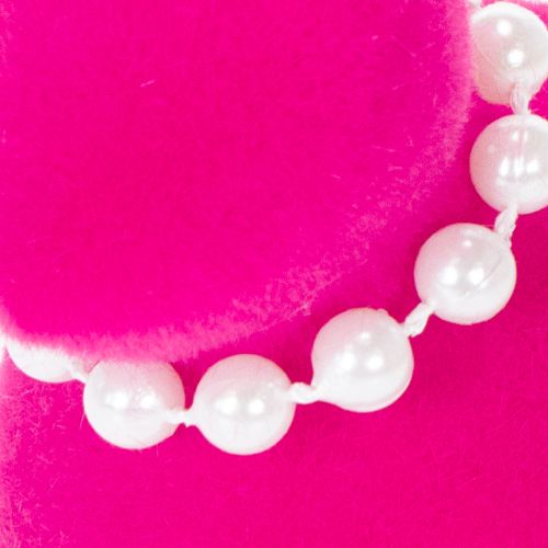 gjenstander Dekorativ påskeharefigur med perlekjede, perfekt for stue eller soverom, 13 cm, 4 deler