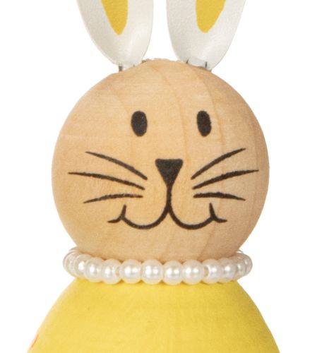 gjenstander Dekorative kaninfigurer i eggdesign for vårlig hjemmedekor, 12 cm, 3 stk.