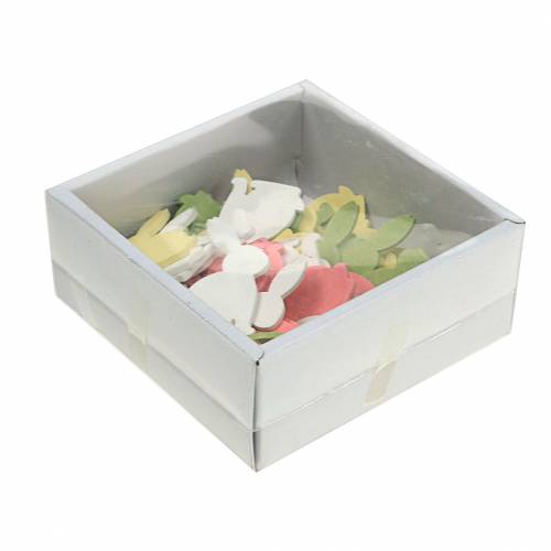 Floristik24 Streudeko påskeharen tre 5.2cm 40stk assortert