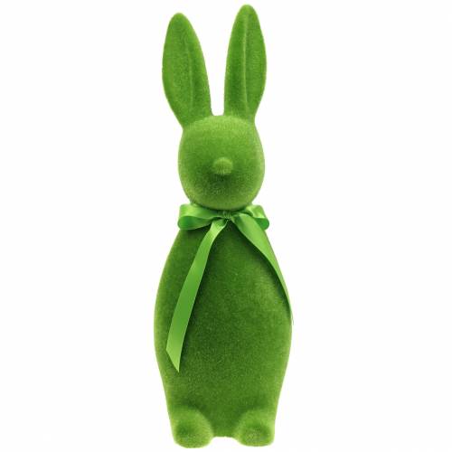 Floristik24 Bunny flokket grønn H49cm