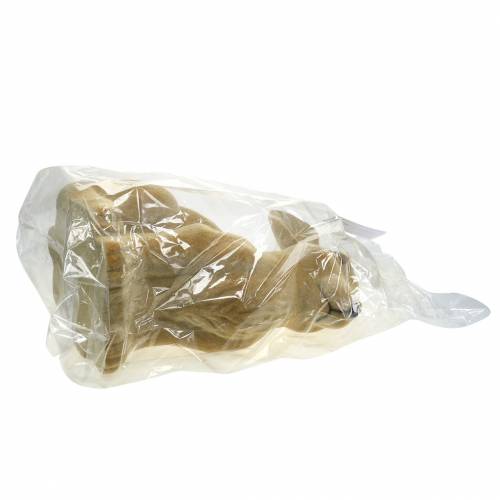 Floristik24 Påskepynt kanin flokket brun H50cm