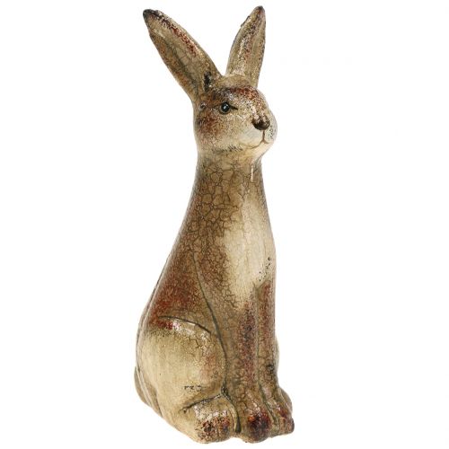 Floristik24 Dekorativ kaninbrun keramikk 5cm x 12,5cm