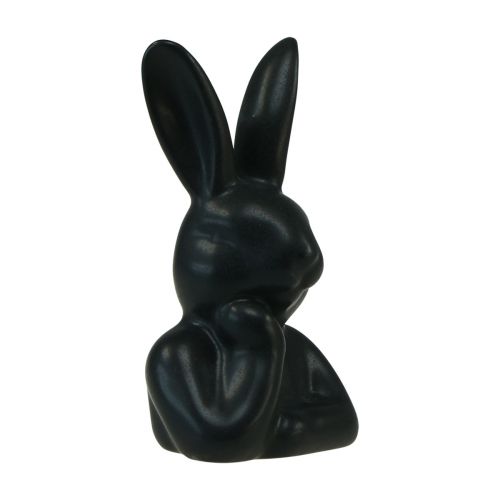 Kanin tenker liten kanin byste svart 6×4×10,5cm
