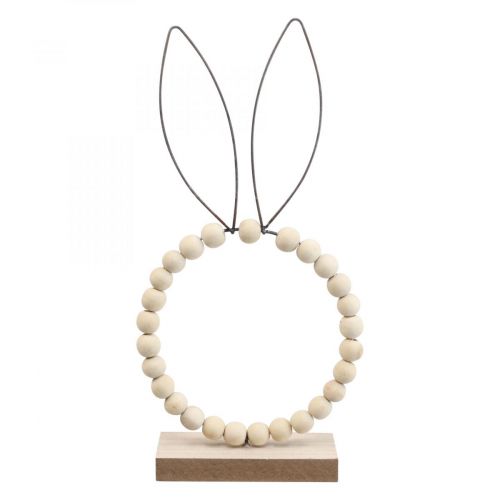 Floristik24 Dekorativ ring kanin dekorasjon borddekor påsketre rust H27,5cm 4stk