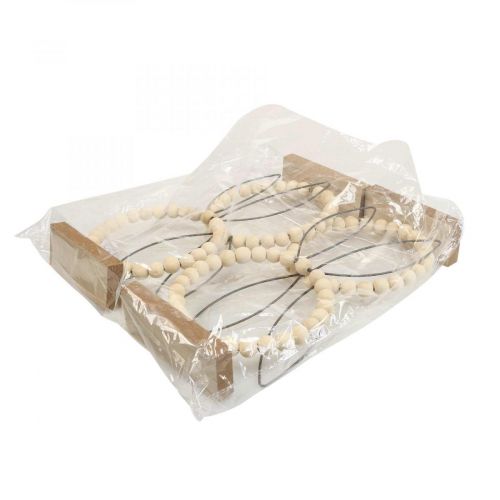 Floristik24 Dekorativ ring kanin dekorasjon borddekor påsketre rust H27,5cm 4stk