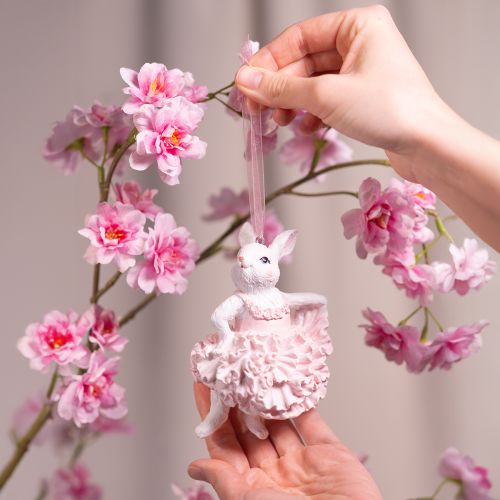 gjenstander Ballerinakanin-anheng, et høydepunkt for påskegrener eller juletrær, 12 cm, 2 stk.