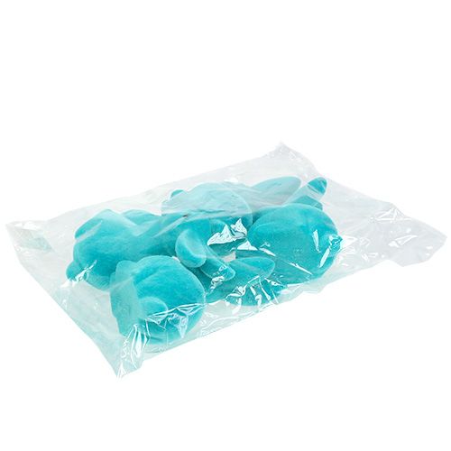 Floristik24 Kaniner turkis 15,5 cm strømmet 4stk