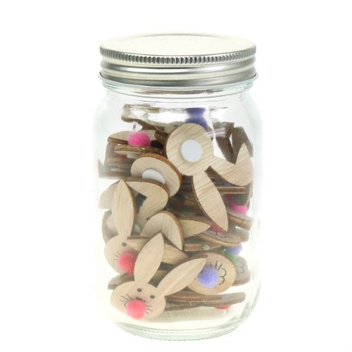 Floristik24 Påskeharer tre i glass 36stk