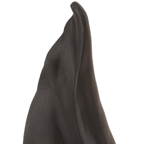 Floristik24 Kaninører Dekorasjon Påskehare i svart 20cmx7,5cmx29cm