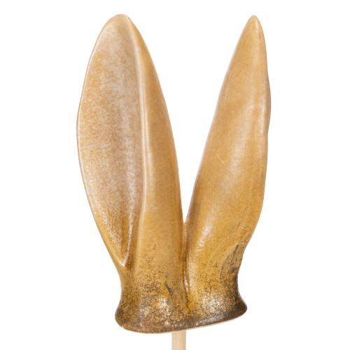 Kaninører hagepinne, vårdyrfigur til hage- og påskepynt, 29 cm, 4 deler