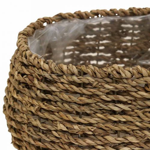 gjenstander Plantekurv med håndtak kurv blomsterkurv L23/35cm sett med 2