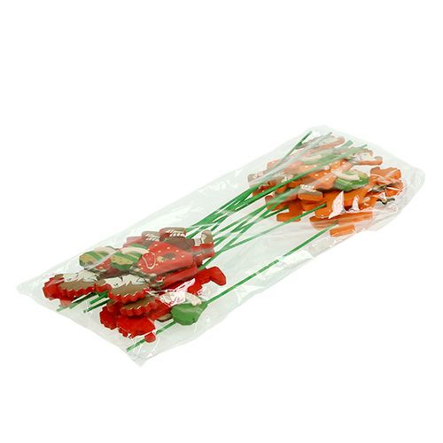 Floristik24 Høstpinner pinnsvin med kake 12stk