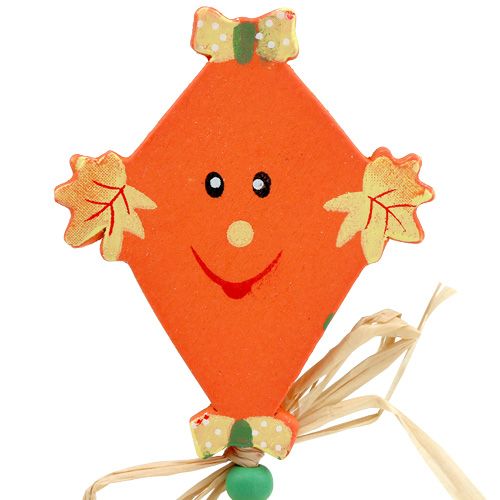 Floristik24 Høstplugg Dragon Orange L31cm 4stk