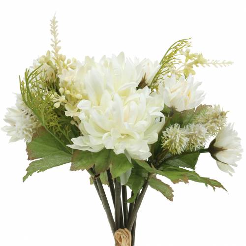 Floristik24 Chrysanthemum bukettblanding hvit 35cm