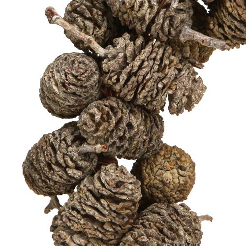 gjenstander Hjertedekorasjonskjegle hjerteformet orkjegle hvitvasket 24 cm