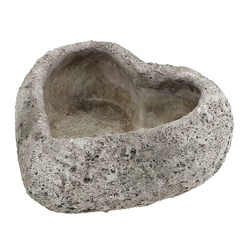 Hjerte å plante 24cm x 25cm grå