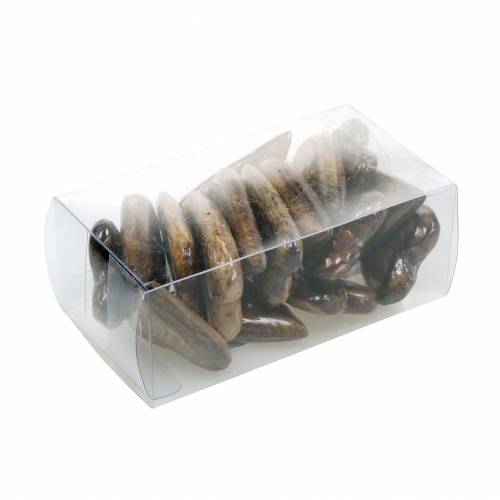 Floristik24 Hjerter laget av mangotre glasert naturlig 6,2–6,6 cm × 4,2–4,7 cm 16 stk.