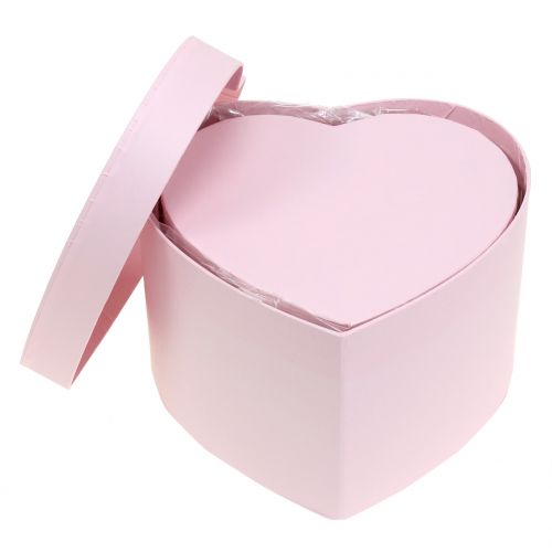 Floristik24 Blomsterkasse hjerte rosa 14/16cm 2stk