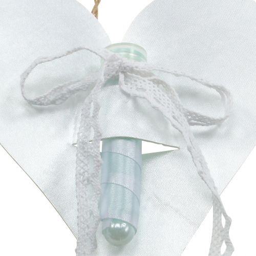 Floristik24 Hjertehenger med orkideerør hvit 16cm 6stk