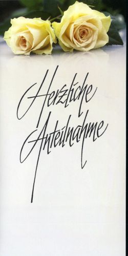 Floristik24 Hjertelig medfølelse sorgkort 5 stk