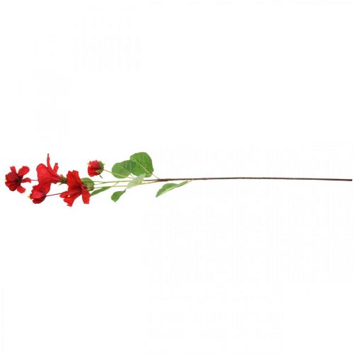 Floristik24 Kunstig blomst hibiskus gren rød deco gren hibiscus H107cm