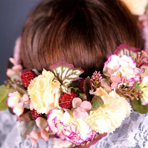 Floristik24 Bringebærblanding rød / svart 4cm x 2cm 36stk