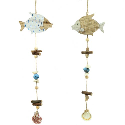 Maritim henger med fisk 36cm