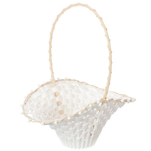 Kurv til bryllupsblomsterpike 24 cm x 17 cm | Floristik24.no