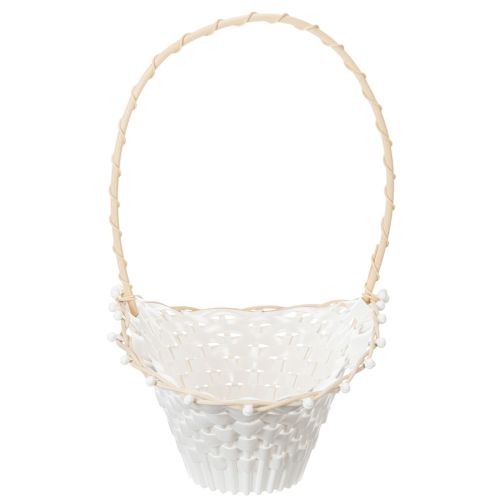 Kurv til bryllupsblomsterpike 24 cm x 17 cm | Floristik24.no