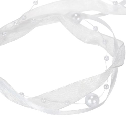 gjenstander Bryllupsbånd hvitt 20mm 5m