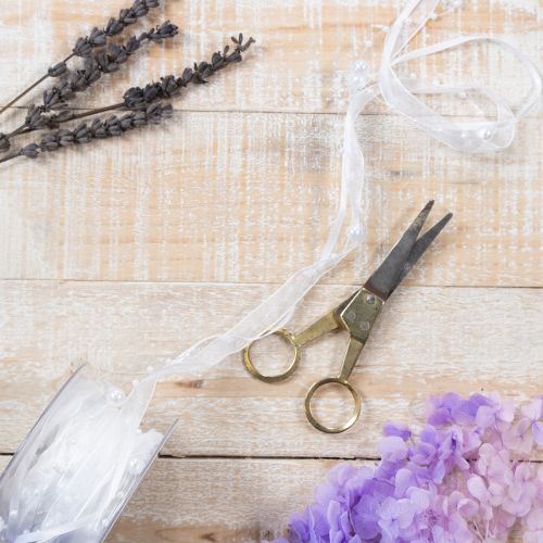 gjenstander Bryllupsbånd hvitt 20mm 5m