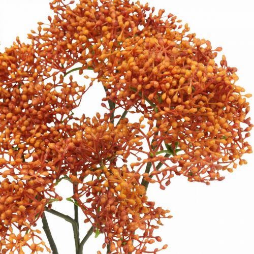 gjenstander Elderberry Orange Kunstig Blossom Gren 52cm 4stk