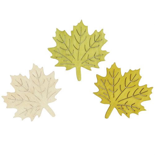 gjenstander Maple blader for sprinkling høstfarger assortert 4cm 72stk