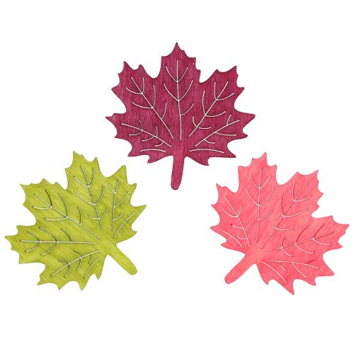 gjenstander Maple leaf tre for spredning av forskjellige farger 4cm 72stk