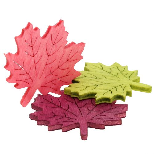 gjenstander Maple leaf tre for spredning av forskjellige farger 4cm 72stk