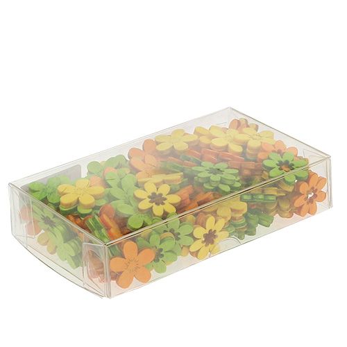 Floristik24 Treblomster kull dekorasjon 2cm farget assort. 144St